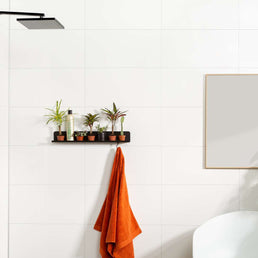 Fibo | White Silk Tile Wall Panel