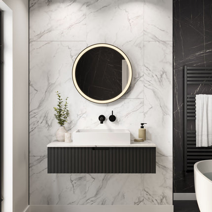 Crystal Marble | Multipanel Tile XL Offset Wall Panels
