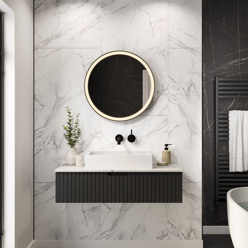 Crystal Marble | Multipanel Tile XL Offset Wall Panels