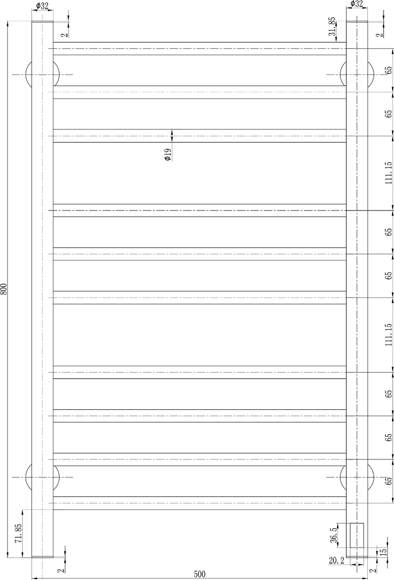 Reina Arnage Electric Towel Rail