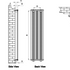 Reina Bonera Vertical Designer Radiator