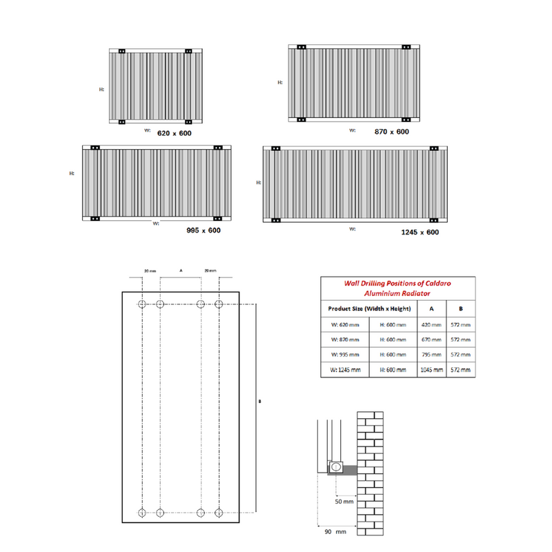 Reina Caldaro Horizontal Radiator