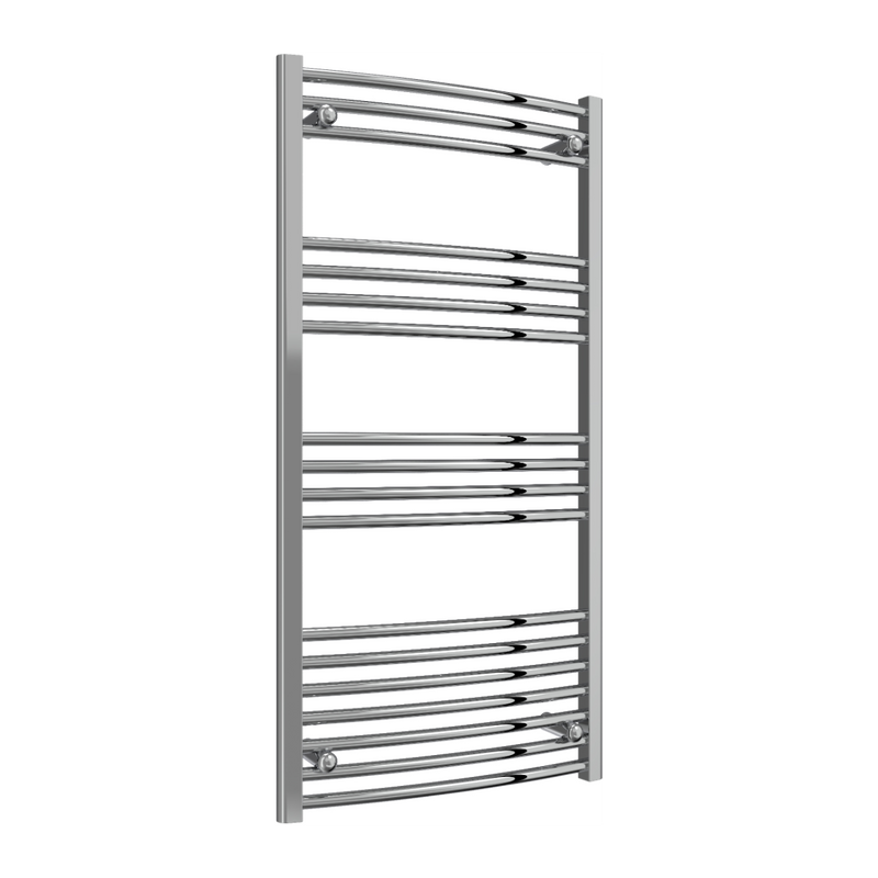 Reina Capo Chrome Electric Curved Towel Radiator
