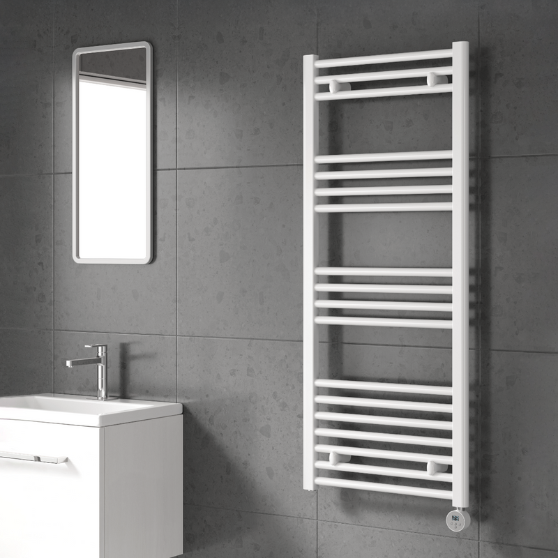 Reina Capo White Electric Towel Radiator