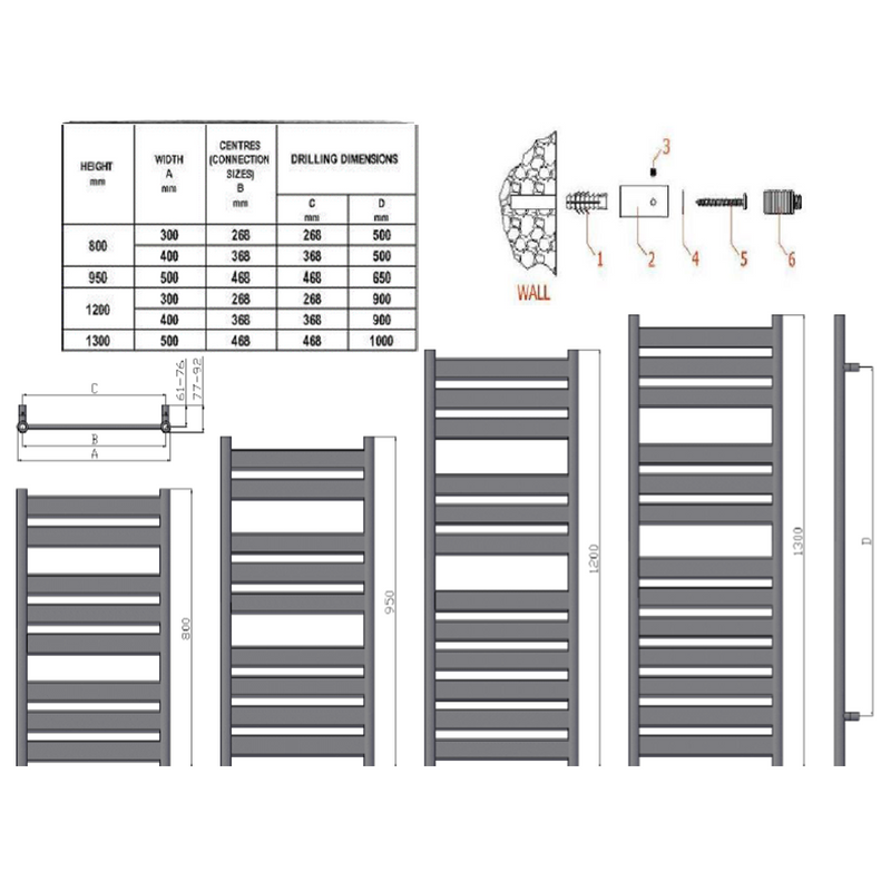 Reina Carpi Designer Radiator - Chrome