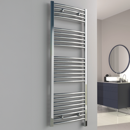 Reina Diva Curved Electric Chrome Towel Radiator