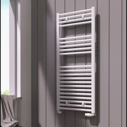 Reina Diva Towel Radiator Flat - White