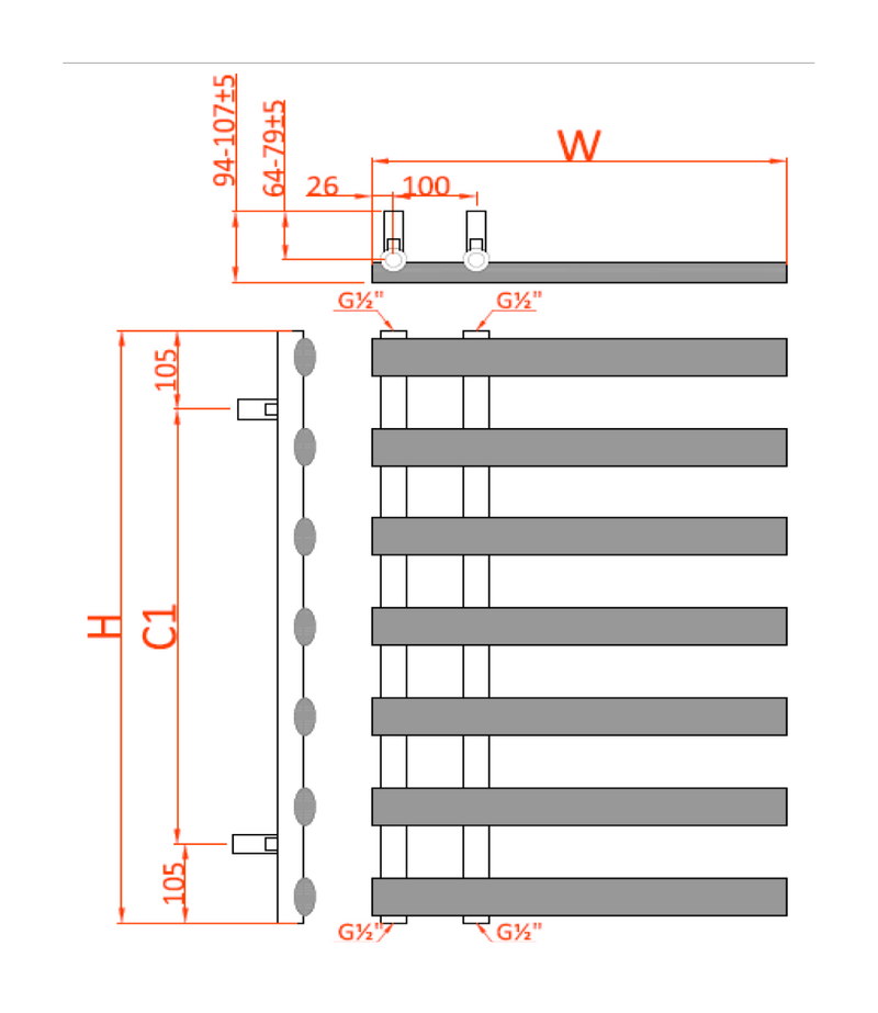 Reina Grace Towel Rail