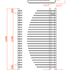 Reina Nola Designer Radiator - Chrome 600mm x 1400