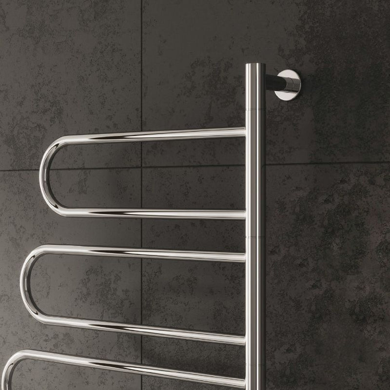 Reina Orne Polished Stainless Steel Electric Towel Rail