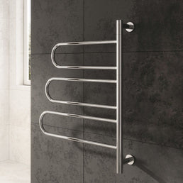 Reina Orne Polished Stainless Steel Electric Towel Rail