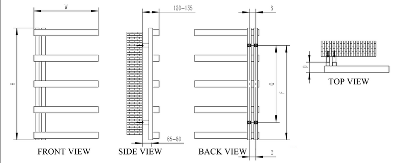 Reina Piazza Radiator -  Polished