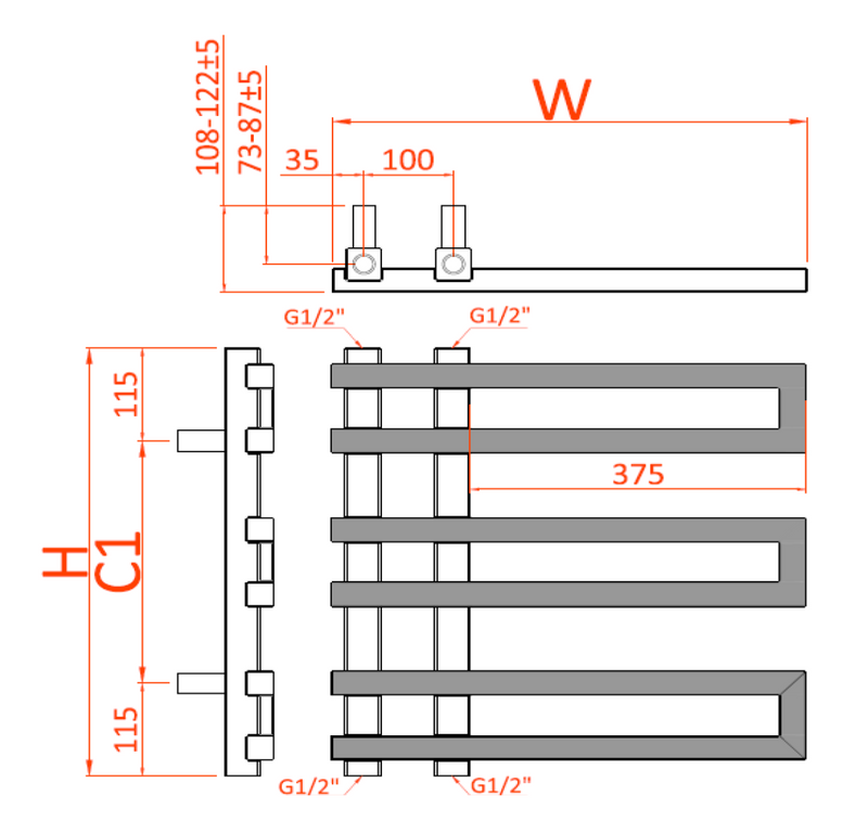 Reina Pietra Designer Radiator