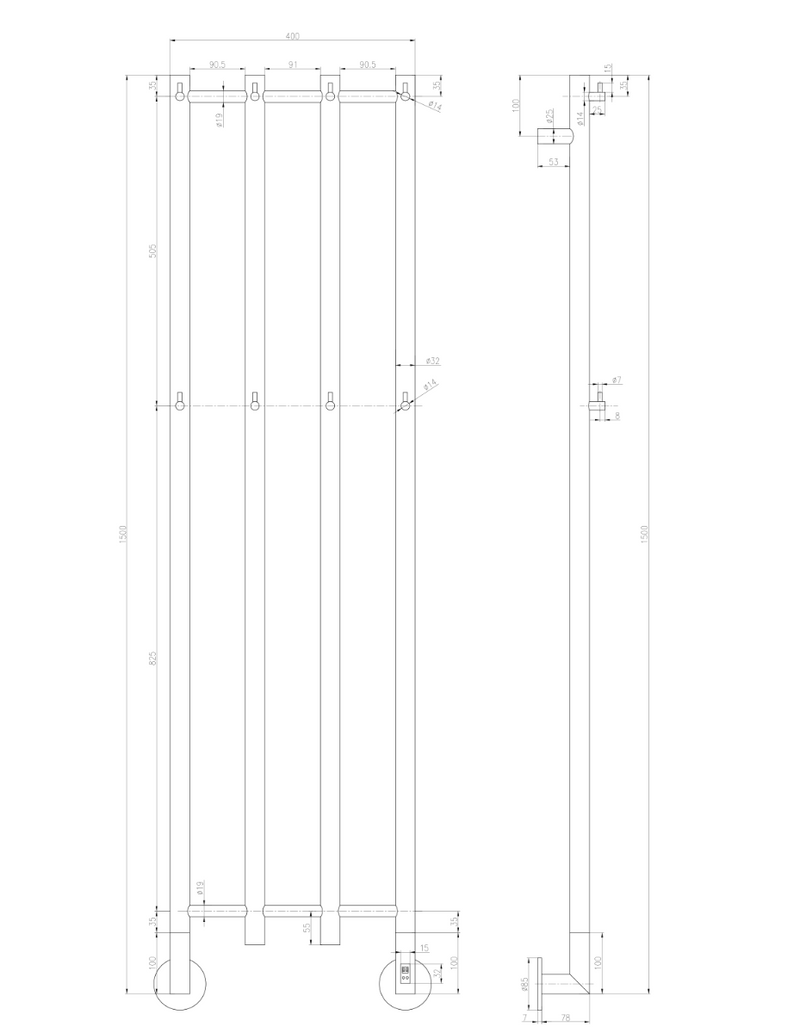 Reina Solara Elecric Towel Radiator