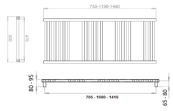 Reina Vasto Designer Radiator - Chrome