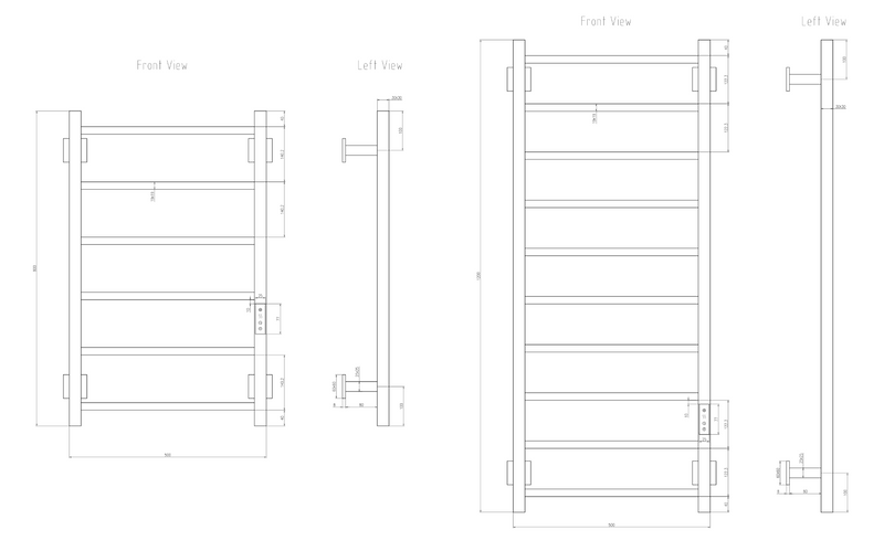 Reina Velino Electric Towel Rail