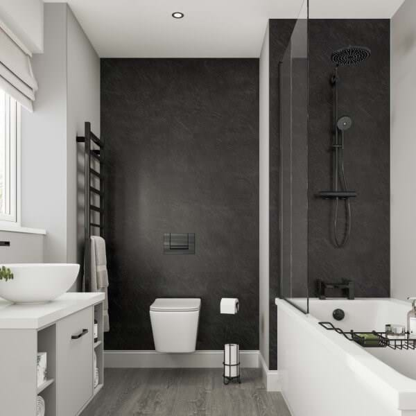 Riven Slate | Multipanel Bathroom Wall Panels