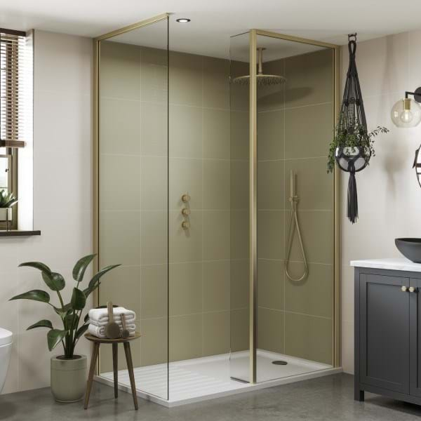 Sage Green Tile | Multipanel Bathroom Wall Panels