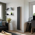 Eucotherm Saturn Vertical Aluminium Radiator - Textured Anthracite