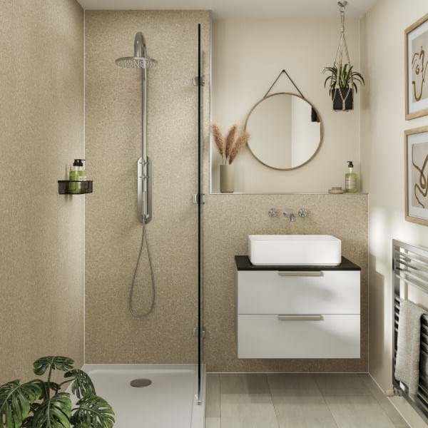 Tavolo Taupe | Multipanel Bathroom Wall Panels