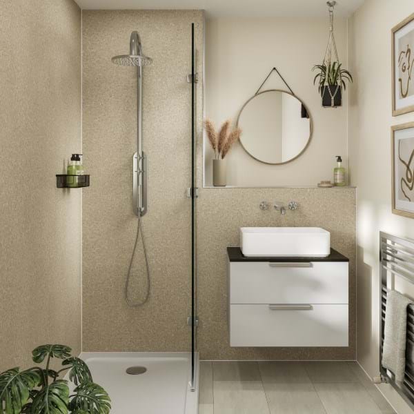 Tavolo Taupe Multipanel Bathroom Wall Panels