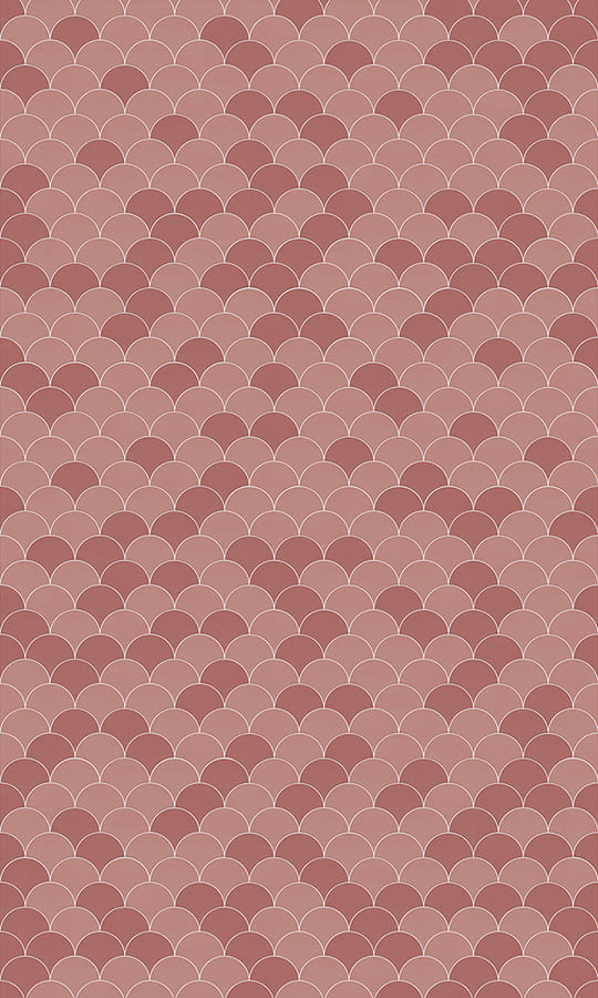 Kinewall | Terracotta Scalloped Edge Panel