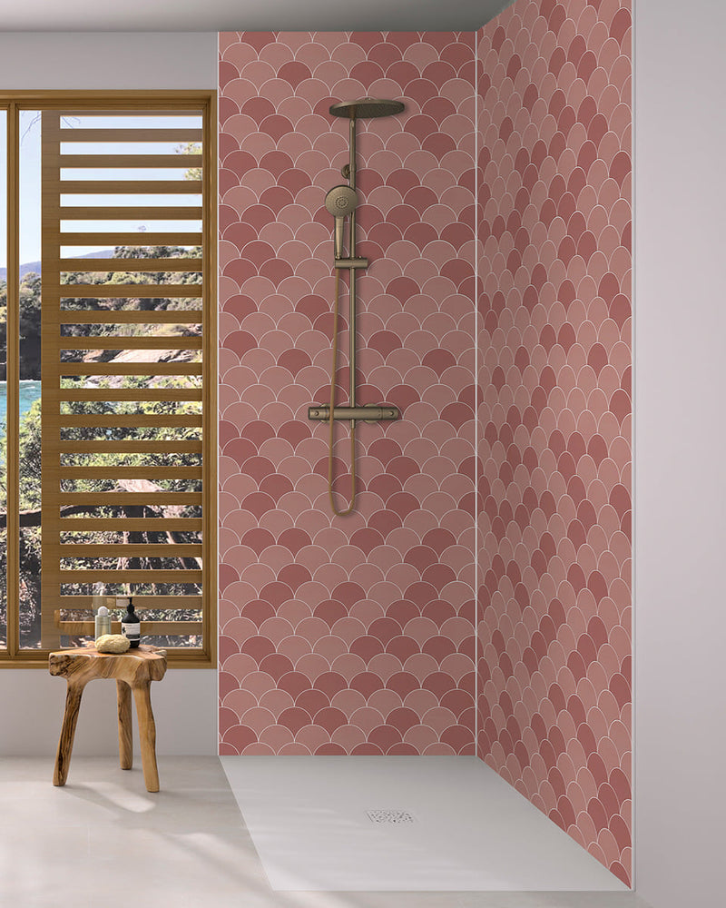 Kinewall | Terracotta Scalloped Edge Panel