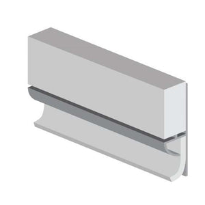 Type 103 Floor to Wall | Multipanel Aluminium Extrusions - PVC White