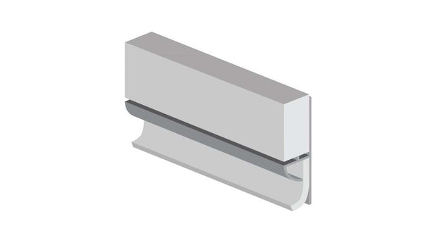 Type 103 Floor to Wall | Multipanel Aluminium Extrusions - PVC White