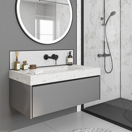 Glacier White Alloy | Wetwall Splashback
