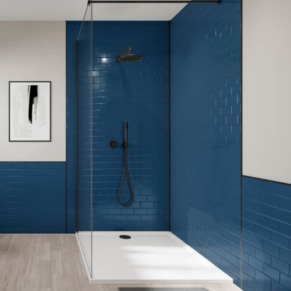 Metro Tile | Wetwall Metro Tile Wall Panels - Navy Composite