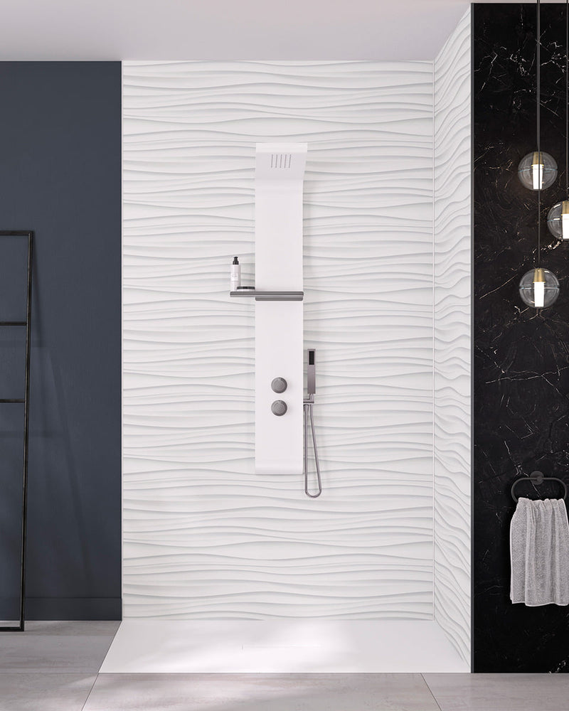 Kinewall |  White Waves Panel