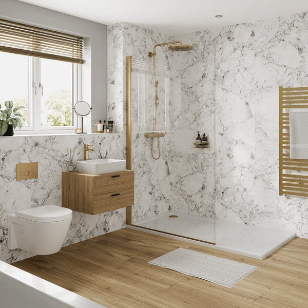 Blanca Luna Multipanel Bathroom Wall Panels natural bathroom