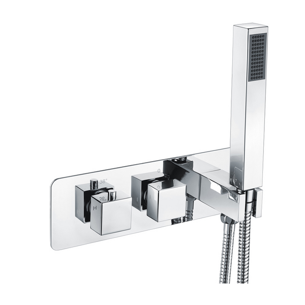 Eastbrook Square Horiz. Thermostatic Shower Valve With Kit
