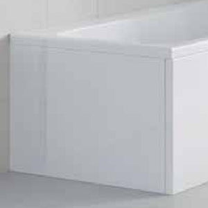 Acrylic bath end panel for shower baths