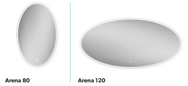 HiB Arena Oval LED Ambient Mirror
