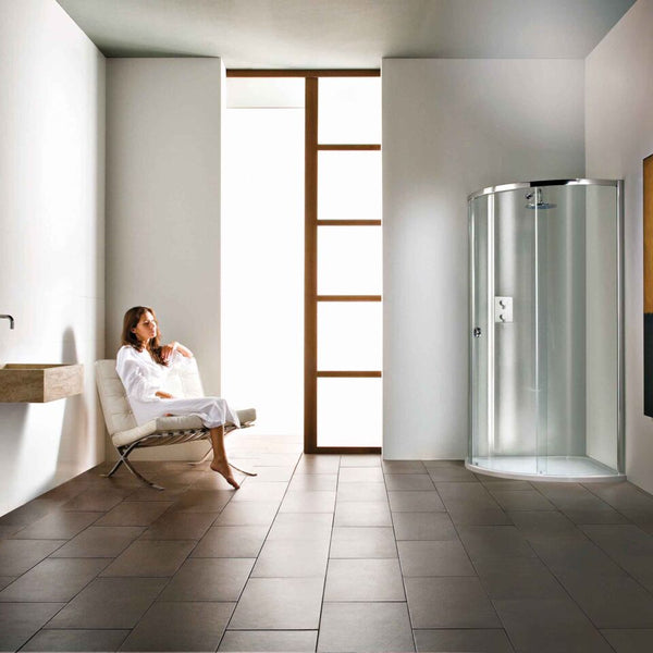 Matki Radiance Curved Shower Enclosure with Integrated Shower Tray