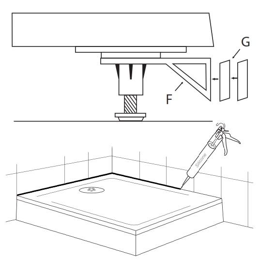 MX shower tray riser kits tray