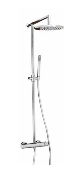 Frontline Thermostatic Mixer Shower Column Chrome