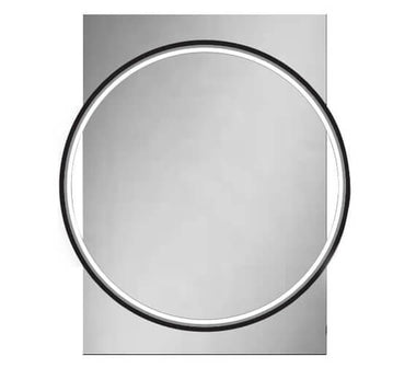 Solas Round Illuminated Bathroom Mirror - Brushed Brass