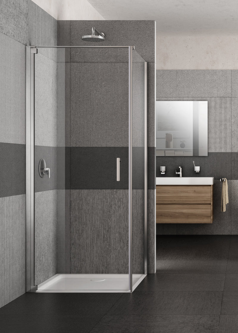 Lakes Italia | Vivo Semi-Frameless Pivot Shower Door