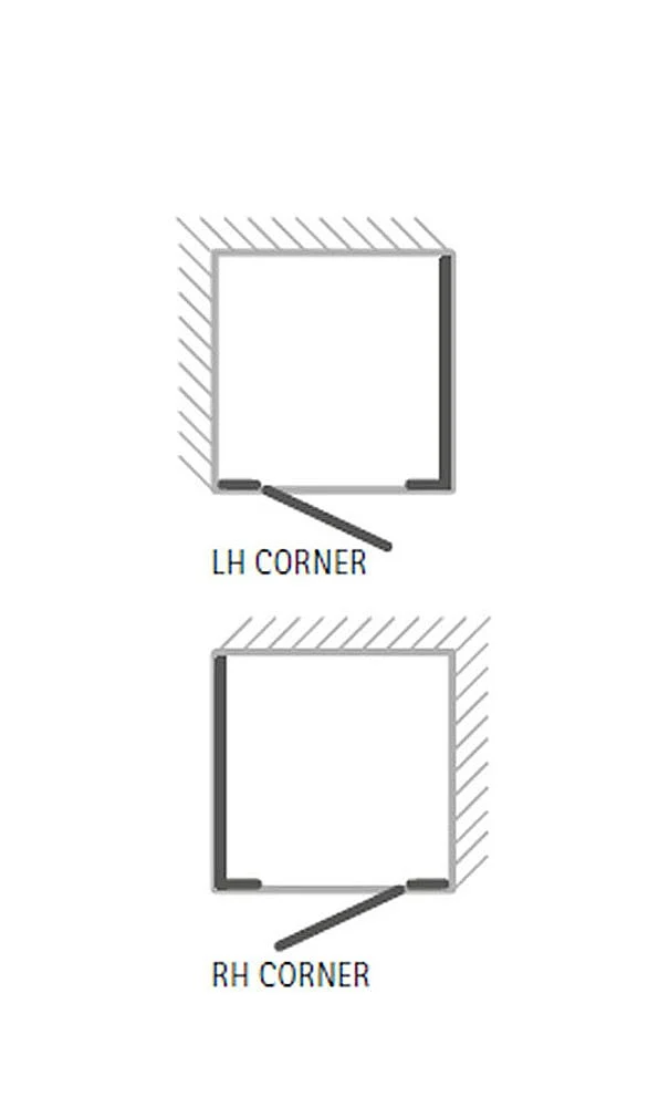Matki Illusion Corner Enclosure with Integrated Shower Tray
