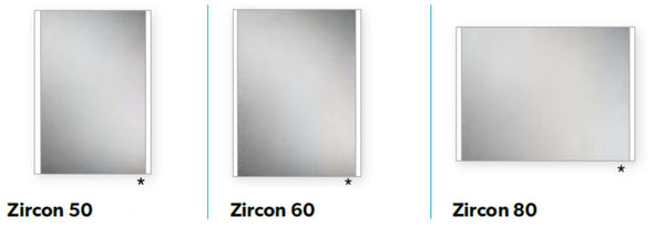 HiB Zircon LED Mirror