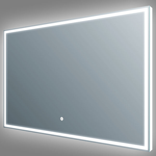 Frontline Luxe Aluminium-Framed LED Mirror with Touch Sensor & De-mister
