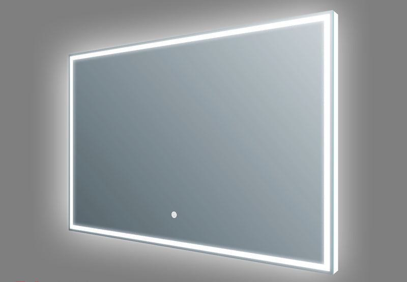 Frontline Luxe Aluminium-Framed LED Mirror with Touch Sensor & De-mister
